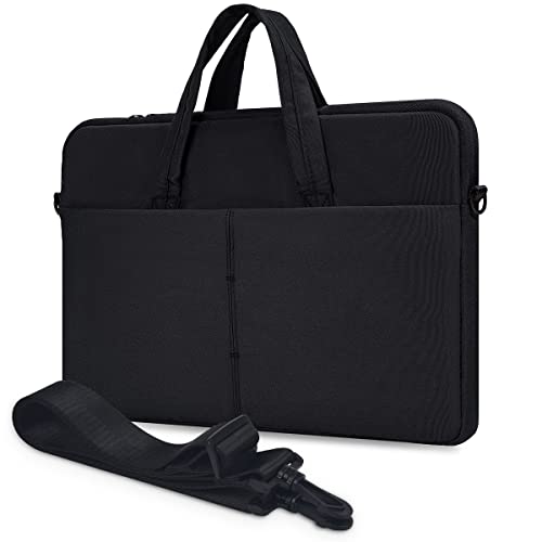 14-15.4 inch Laptop Sleeve Case for Lenovo IdeaPad flex 5/ Yoga/ThinkPad, Acer Swift 3, Dell Latitude 14/Inspiron/XPS 15, ASUS Chromebook VivoBook Zenbook Computer Bag, Black