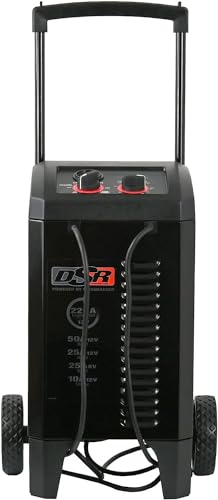 Schumacher DSR139 225/50/25/10 Amp 6/12V Manual Wheel Charger, Black
