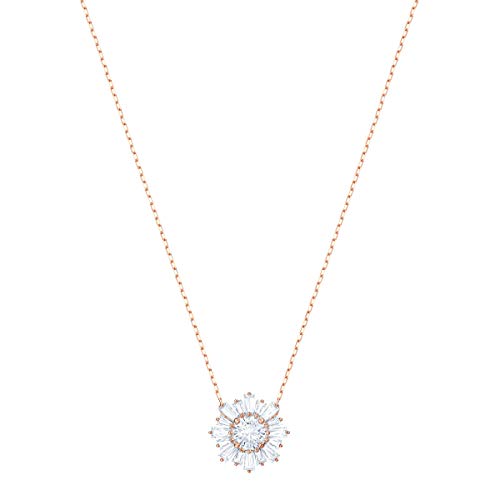 SWAROVSKI Sunshine Pendant Necklace, Rose Gold Tone Finish, Clear Crystals