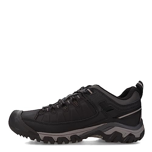 KEEN Utility Men's Targhee EXP WP Hiking Shoe, Black/Steel Grey, 9 M US