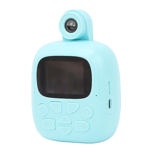 Kids Camera MultiZoom Kids Digital Print Camera 32G Memory Expansion 24MP AI Intelligent Photography for Beach (Blue)
