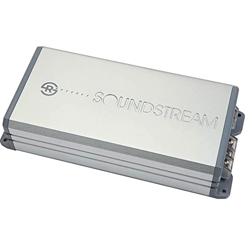 Soundstream RSM1.2000D, Compact Class-D Subwoofer Amplifier, 2,000 Watts Small Monoblock Amplifier, 600 Watts RMS 1 Channel Ohm Stable