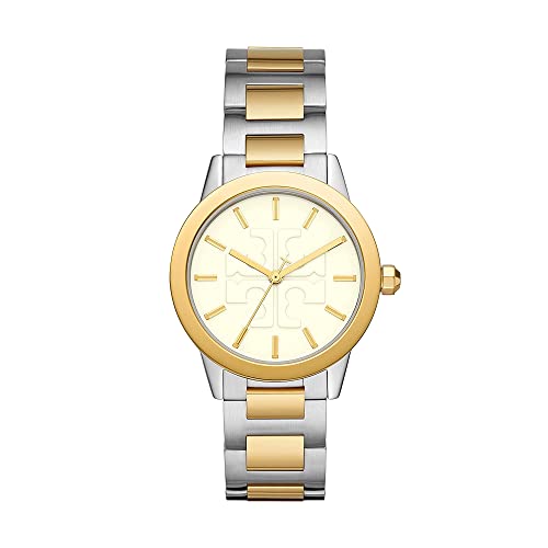Tory Burch Gigi Stainless Steel Watch Two-Tone Silver/Gold One Size