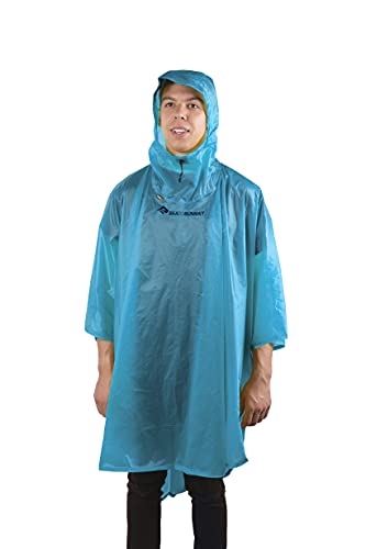 Sea to Summit Ultra-SIL Nano Poncho Raincoat and Pack Cover, Pacific Blue