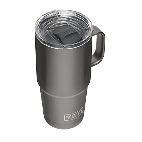 YETI Rambler 20 oz Travel Mug, Stainless Steel, Vacuum Insulated with Stronghold Lid (Graphite Edition)