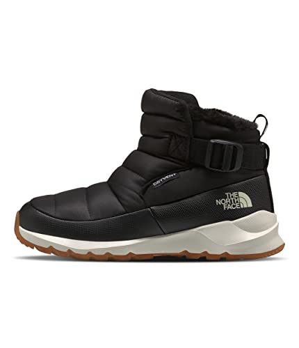 THE NORTH FACE Women's ThermoBall Pull-On Insulated Boot, TNF Black/Gardenia White, 8