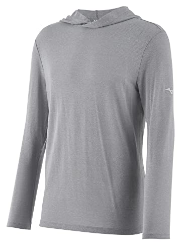 Mizuno Men's Standard Inifinty Training Hoodie, Quiet Shade, Medium