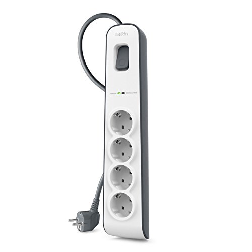 Belkin Surgemaster 4-fold BSV400VF2M, 525 J, 4 AC, BSV400VF2M (BSV400VF2M, 525 J, 4 AC Outlet(s), White, 2 m)
