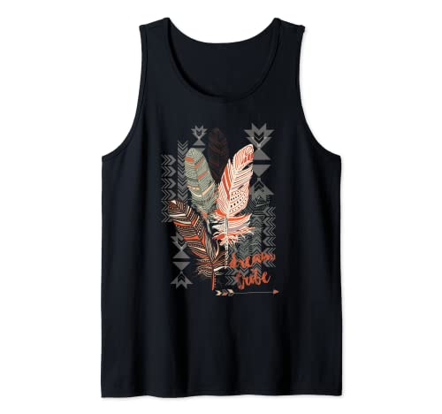 Dreamcatcher Native American Navajo Tribal Feathers Pow-Wow Tank Top