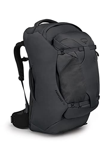 Osprey Farpoint 70L Men's Travel Backpack, Tunnel Vision Grey