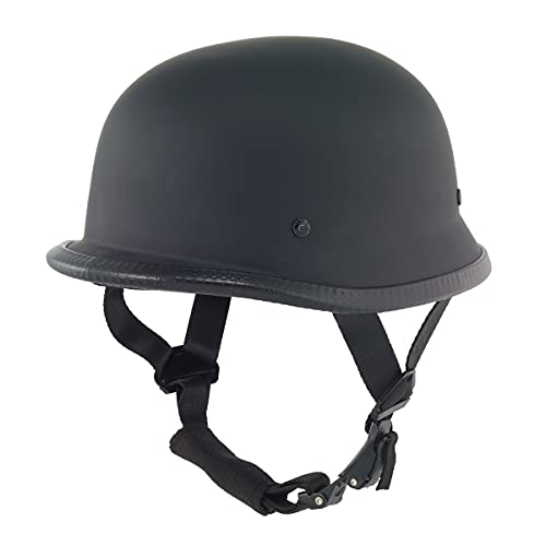 German Flat Black Novelty Helmet Classic Costume Carnival Skate Scooter (Black, Small)