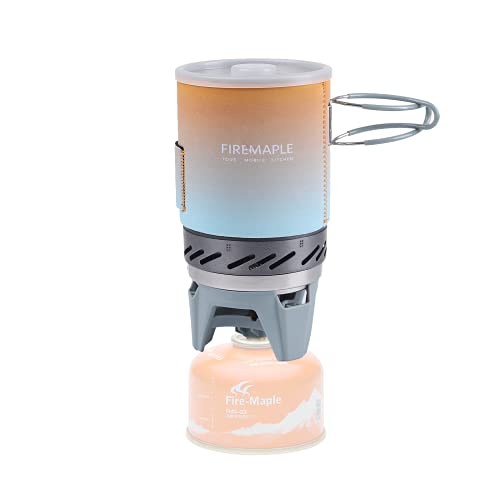 Fire-Maple 'Fixed Star 1' Personal Cooking System | Pot/Jet Burner Stove System with Electric Ignition | Ideal for Hiking, Camping, Backpacking, Fishing, Hunting Trips and Emergency Use Multi