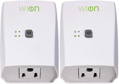 WiOn 50050 Indoor WiFi Plug With 1 Grounded Outlet; White