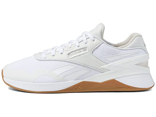 Reebok Unisex Nano Classic Cross Trainer, White/Pure Grey/Sleek Metallic, 10.5 US Men