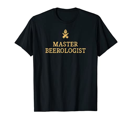master beerologist funny home brewing t-shirt