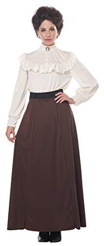California Costumes womens English Suffragette Adult Sized Costumes, Brown, Medium US