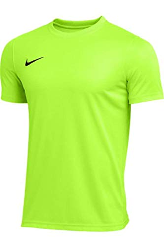 Nike Men's Park Short Sleeve T Shirt (Volt, Small)