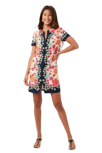 Trina Turk Women's Zip Front Dress, Multi