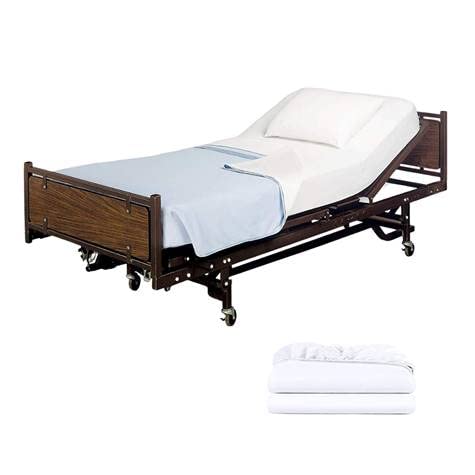 2 Pack Fitted Hospital Bed Sheets - Cotton Rich Soft Knitted Jersey Sheet 36” x 84” x 12”