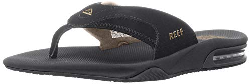 Reef Men's Sandals, Fanning, Black/Brown, 12