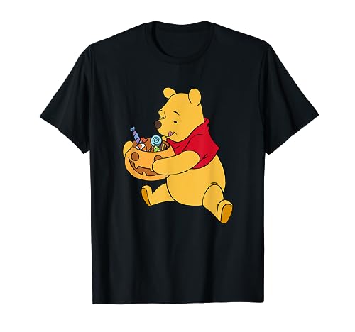 Disney Winnie The Pooh Halloween Pumpkin Candy Bowl T-Shirt