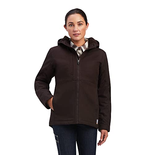 Ariat Female Rebar DuraCanvas Insulated Jacket Mole X-Large