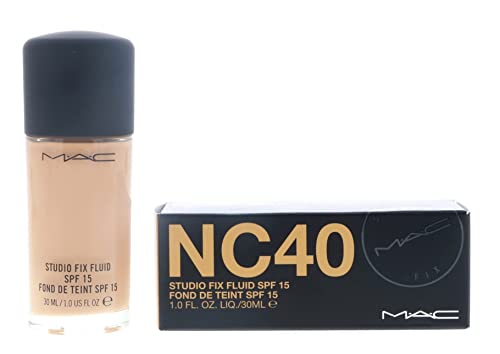 MAC, Studio Fix Fluid SPF15 NC40 30ml1oz, 1 Fl Oz