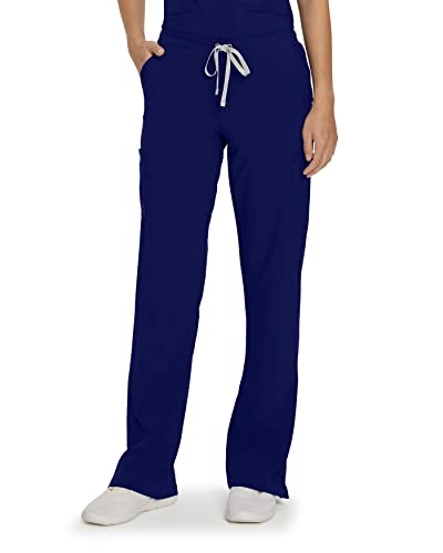 Urbane Performance Tailored Fit Stretch 6-Pkt Cargo Scrub Pants for Women 9312 True Navy