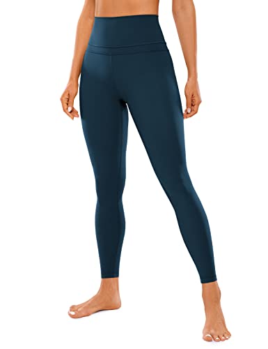 CRZ YOGA Womens Naked Feeling Workout Yoga Leggings 7/8-25 Inches High Waist Tight Pants French Navy Medium