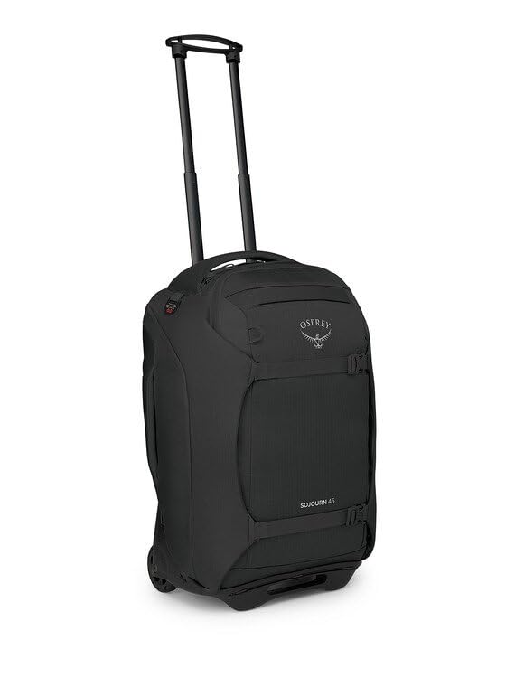 Osprey Sojourn 22'/45L Wheeled Travel Backpack with Harness, Black
