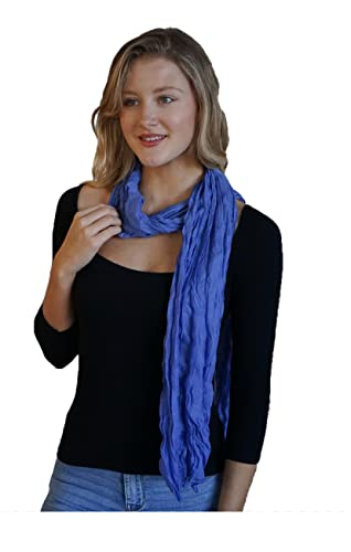 OllieByBeebz Cotton Scarf Shawl | Hijab Wrap | All Seasons Fashion | Soft Scarves for Women and Men | Lightweight Full Crinkly| (20)
