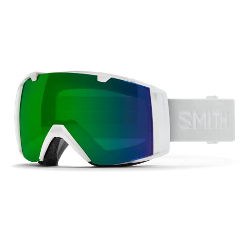 SMITH I/O Snow Goggle - White Vapor | ChromaPop Everyday Green Mirror + Extra Lens