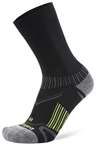 Balega Enduro Arch Support Performance Crew Athletic Running Socks for Men and Women (1 Pair), Black, Large