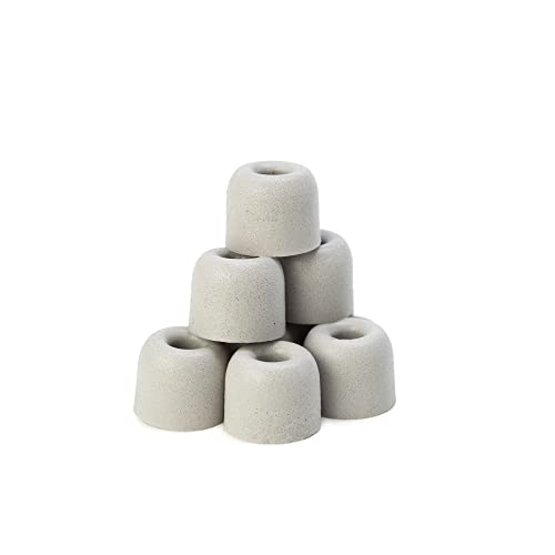 TV Ears Genuine Replacement Earbud Tips for TV Ears Headsets (Original, Digital and 5.8 Digital) - 4 Pairs - Memory Foam Earbud Tips Replacement for Enhanced Sound Isolation - One-Year Supply - Gray