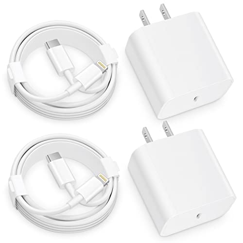i·Phone 12 13 14 Fast Charger,【MFi Certified】 2-Pack 20W Type C Fast Charger Block with 6FT USB-C Fast Charging Cable Compatible with i·Phone 14 13 12 11 Pro Max/Pro/Plus/Mini/Xs Max/XR/X