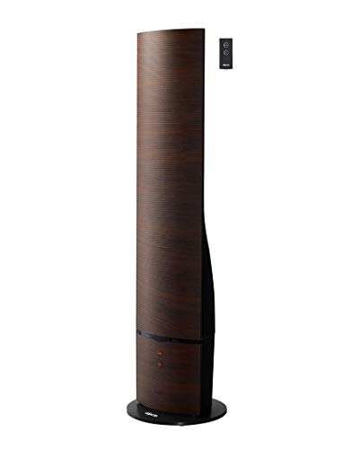 Objecto W9 Dark Grain Tower Humidifier with Remote Control & Aroma Therapy Feature