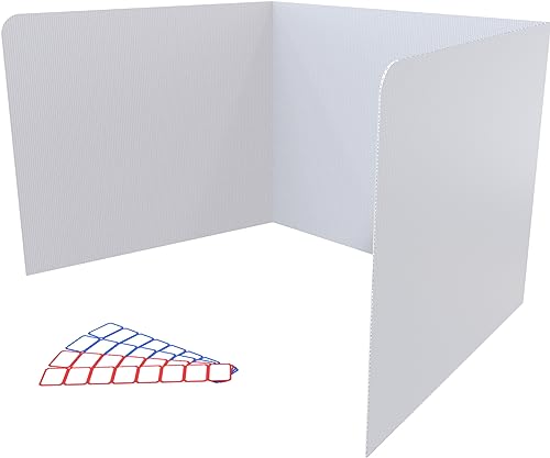 20-Pack Plastic Privacy Folders for Students, Classroom Must Haves, Desk Dividers for Students and Privacy Shields for Student Desks, Teacher Supplies for Classroom, School Supplies 45.35' x 13.5'