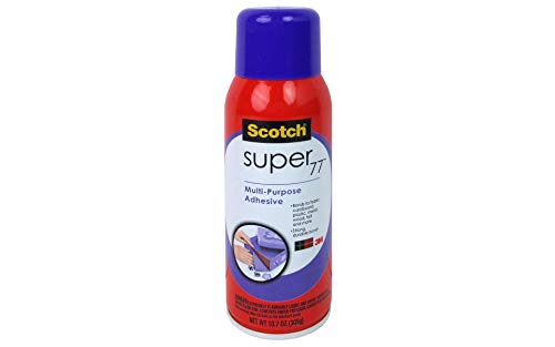 Scotch Super 77 Multipurpose Adhesive Spray, Bonds to Fabric, Cardboard, Plastic, Metal, Wood, Felt, and More, 10.7 Ounces (7716)