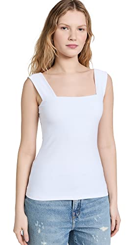 Susana Monaco Women's Wide Strap Tank, Sugar, XS