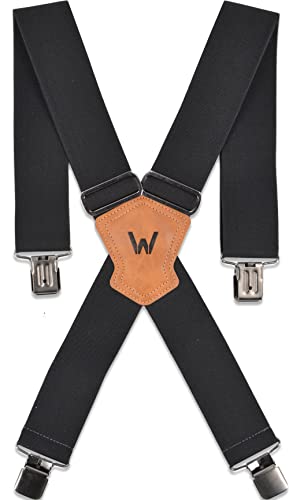 2Inch Elastic Mens suspenders, Heavy Duty suspenders for men, Work suspenders for men, Suspenders for men w/clips, Suspenders for men heavy duty, Mens suspenders for trousers,Mens suspenders for jeans