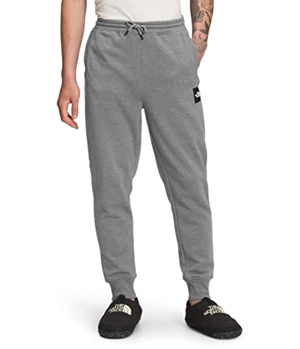 THE NORTH FACE Men's Box NSE Jogger, TNF Medium Grey Heather/TNF Black, X-Large