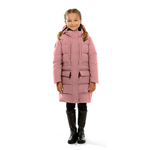 Triple F.A.T. Goose Fara Girls Puffer Down Jacket | 750 Fill Power (Pink, 14)