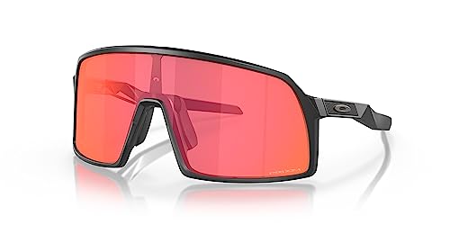 Oakley Men's OO9462 Sutro S Rectangular Sunglasses, Matte Black/Prizm Trail Torch, 28 mm