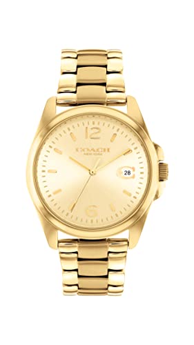 COACH Greyson Women's Watch| Water Resistant | Quartz Movement | Elevating Elegance for Every Occasion(Model 14503911)