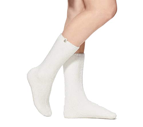 UGG Women's Leda Cozy Sock Socks, White, O/S
