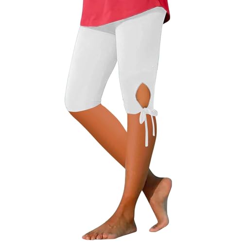 Generic Lightning Deals of Today Prime Today's Prime Deals Pull On Capris for Women Thick Leggings for Women Tummy Control Utility Pants Plus Size Gym Leggings Athletic Yoga Pants Women White XL