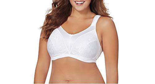Just My Size Women's Cushion Strap Minimizer Bra MJ1979, White, 50DD