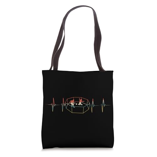Gaga Bal Heartbeat Retro ECG EKG Tote Bag
