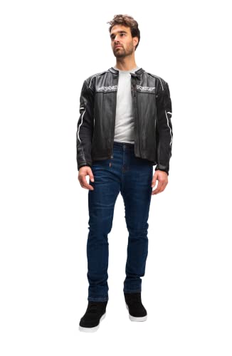 Metro Jean Mild Stretch Men's Slim-fit Contains 40% Dupont Kevlar Anti-Tear Pant Dark Blue 30x30