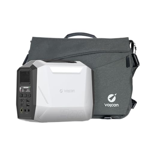 Volcan Portable Power Station 300W(Peak 600W) - 299Wh Electric Solar Generator, Fast Charging, 7-Port Power House, 3000 Cycles, Energon 300 Solar Power Station for Home Use Halloween Decor Camping RVs